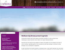 Tablet Screenshot of dressuurstal-capriole.nl